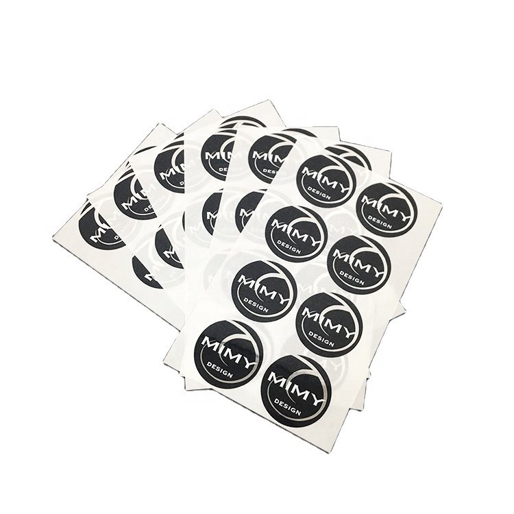 Customization Logo Round Jar Lid Art Paper Packaging Glue Sticker