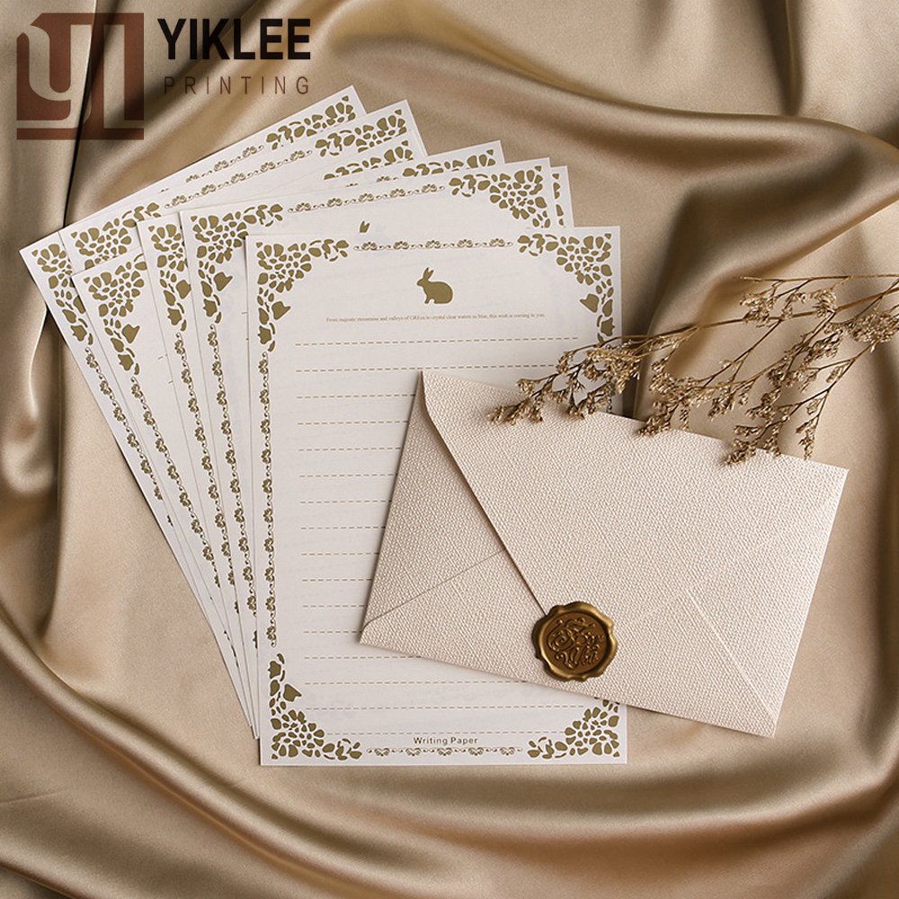 Ready-made Birthday Party Invitation Creative Wax Seal Sticker Stamp Decorative Postcard Vintage Greeting Cards Paper Envelopes