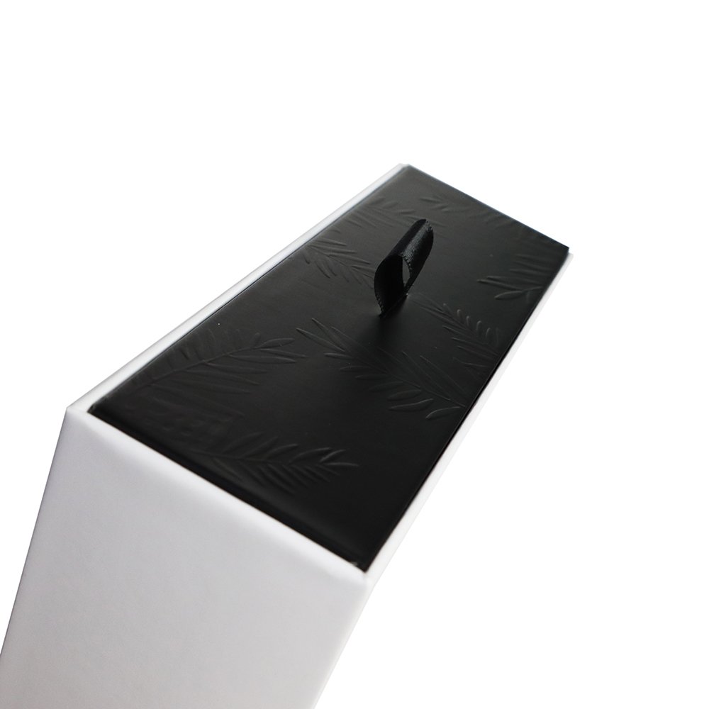 Custom Print Logo White Rigid Paper Cardboard Jewelry Watch Packaging Drawer Sliding Gift Box