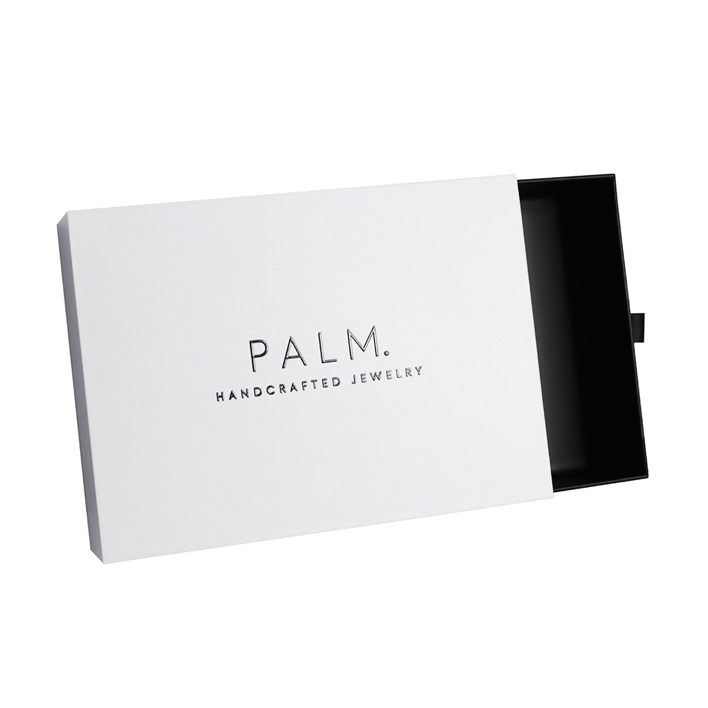 Custom Print Logo White Rigid Paper Cardboard Jewelry Watch Packaging Drawer Sliding Gift Box