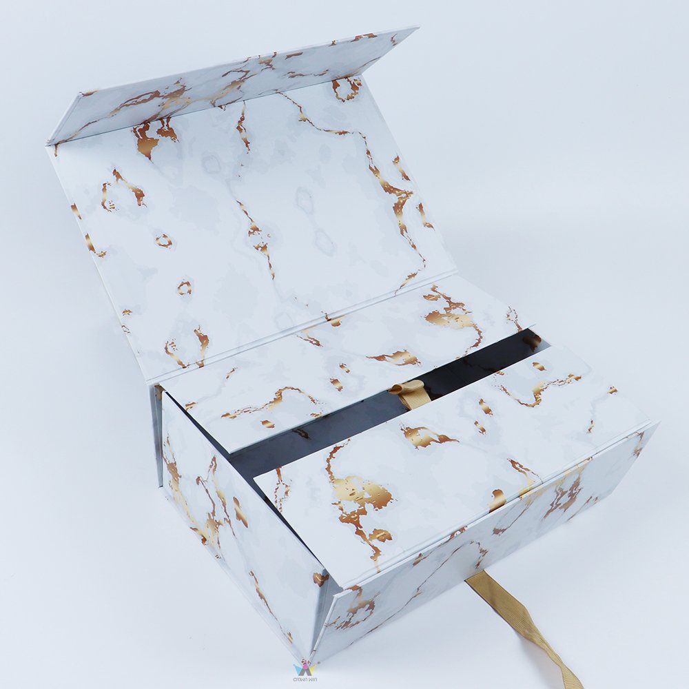 bridesmaid gift mystery box foldable packaging wig bags china wholesale eco friendly hoodies marble scarves clothes paper boxes