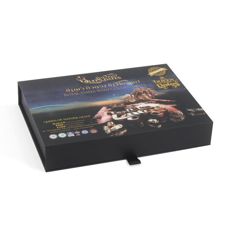 Custom premium caja de chocolate luxury wrapping paper celebration chocolate candy packaging gift box with plastic insert