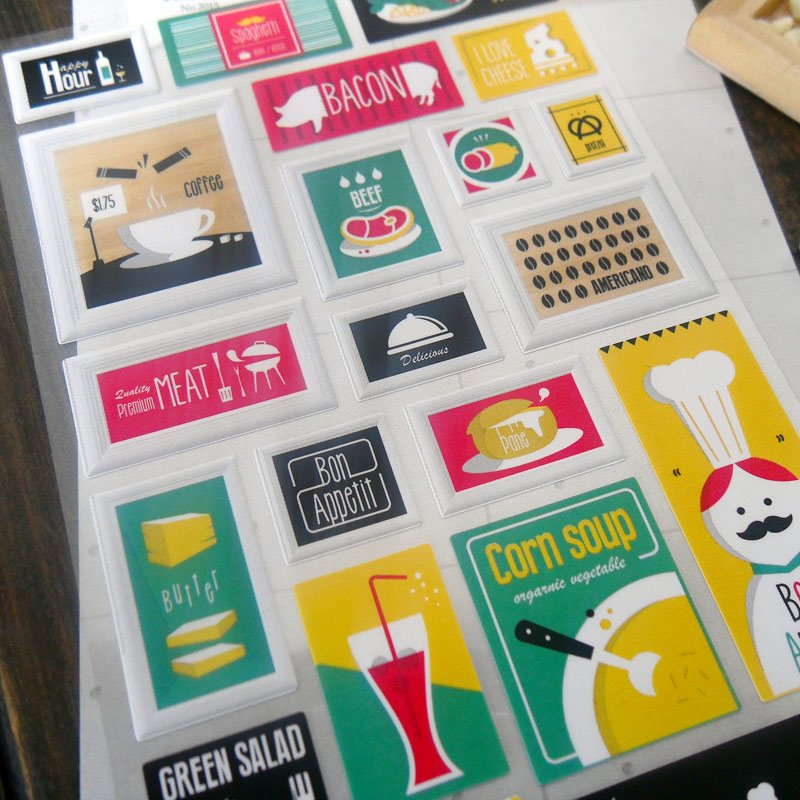 Custom design cartoon self adhesive sticker for kids Wholesale decorative paper postage stamp paper sheets
