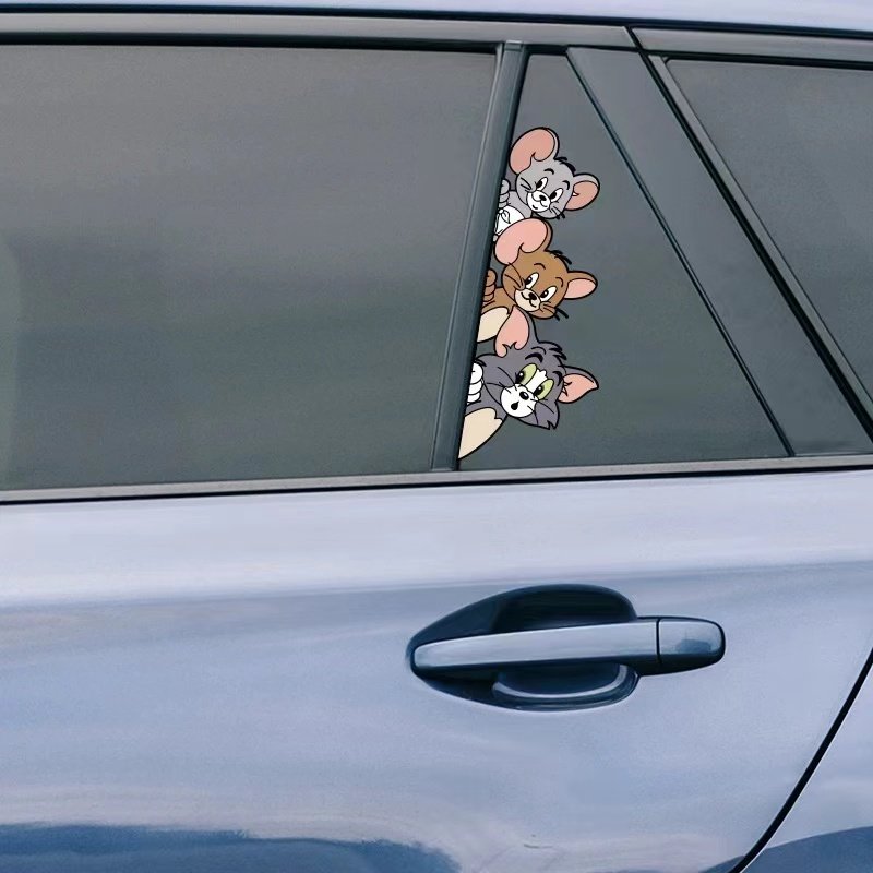 Outdoor Printed Die Cut Pvc Transparent Window Car Decals Custom Logo Stickers Packaging Labels
