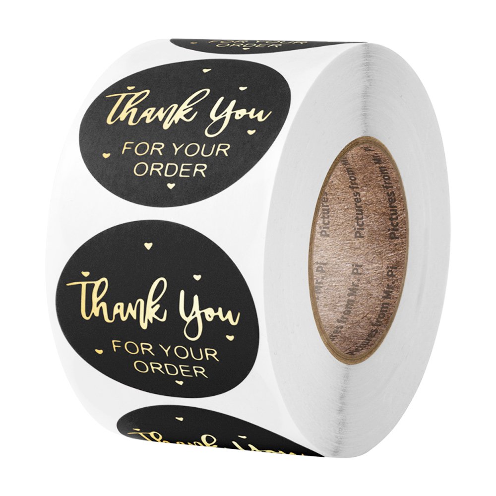 Lipack Custom Company Logo Waterproof Rolls Label Private Brand Name Printing Hot Stamping Adhesive Stickers
