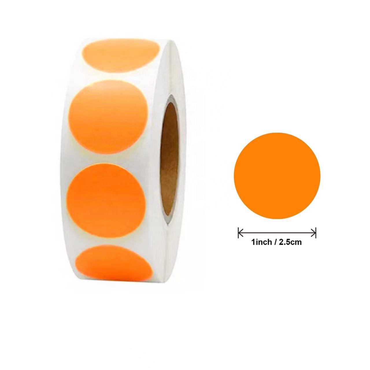Hot selling customized Round color stickers sealed gift package 1inch outer package printed logo sticker label