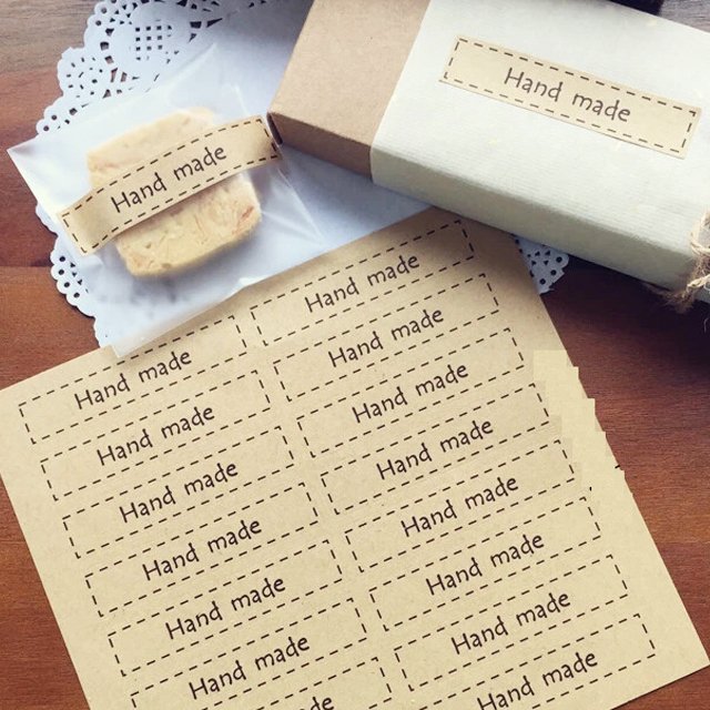 Fruit label sticker, making food sealing sticker logo chili sauce beef sauce bottle sticker label, Kraft paper food sticker