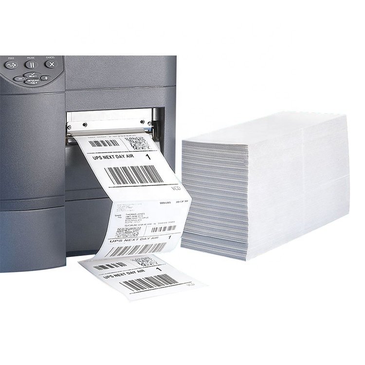 500 sheet roll 100x150 4x6 direct thermal printer paper self adhesive barcode address mailing sticker labels