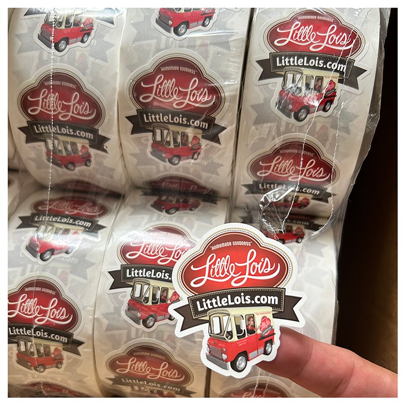 Waterproof Self-Adhesive PP Label Sticker Boxes Cups Paper bags Packaging Roll Label Custom Stickers