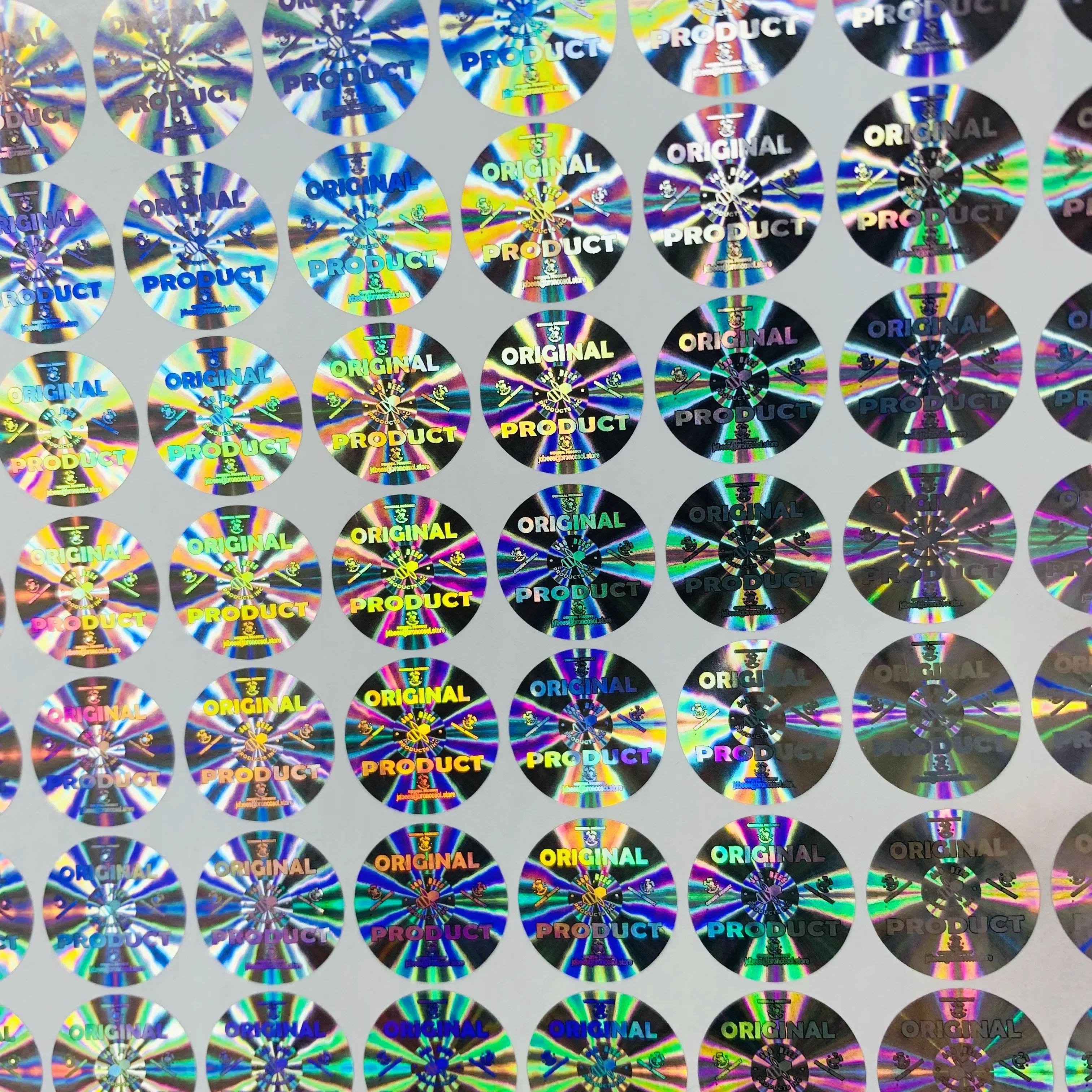 Customized Hologram Sticker 3D stickers custom logo Holographic Security Stickers