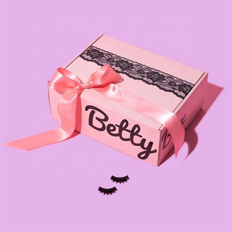 Wholesale Full Color Custom Logo Printing Shipping Mailer Gift Box Eco friendly Pink Corrugated Boxes for Perfume Bottle