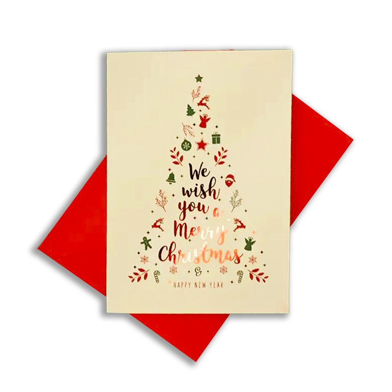 Wholesale Luxury Custom Greeting Invitation Christmas Gift Folding Card