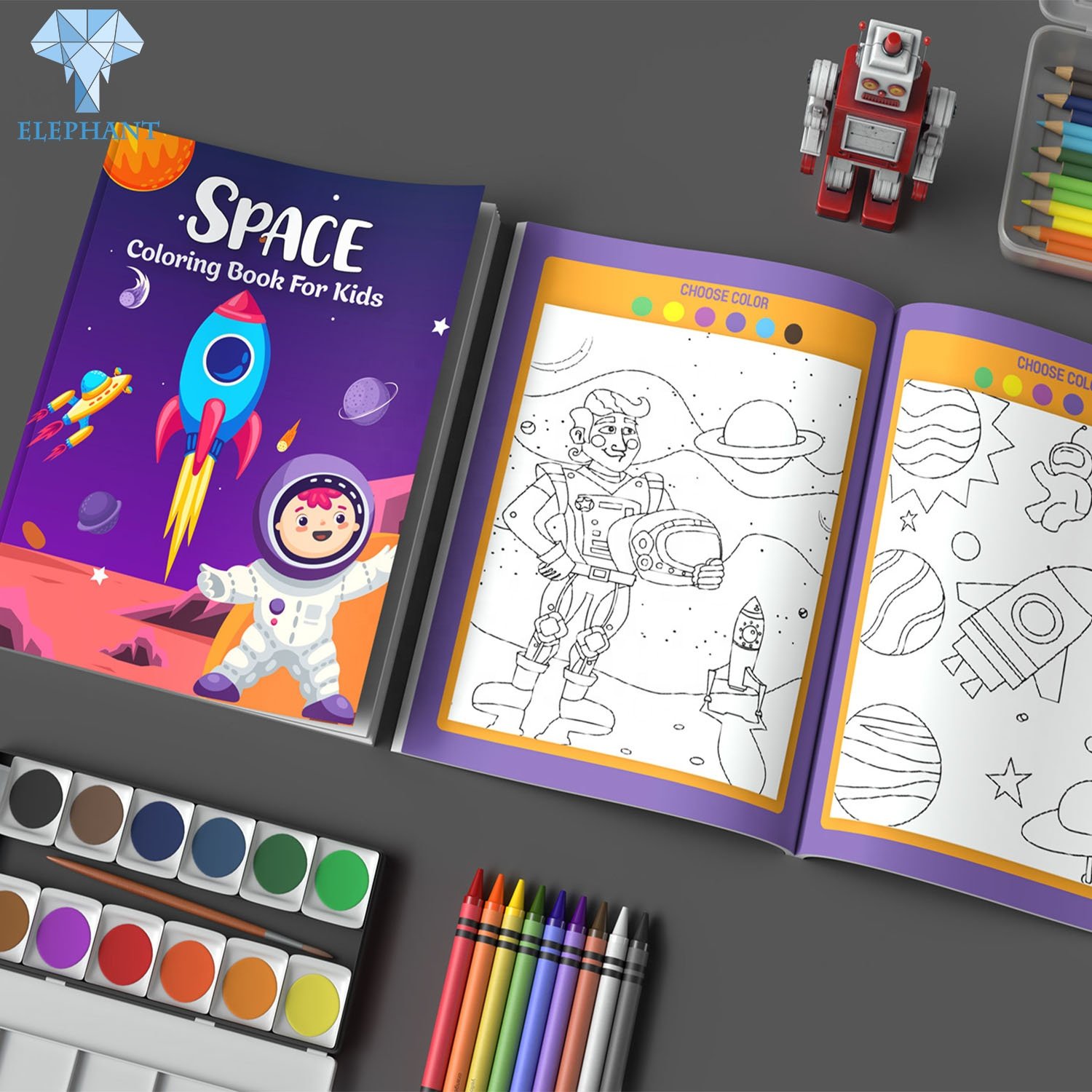 Printing Children Unicorn Mandala Scratch Doodle Arts Magic Craft Water Painting Drawing Coloring Book With Stickers
