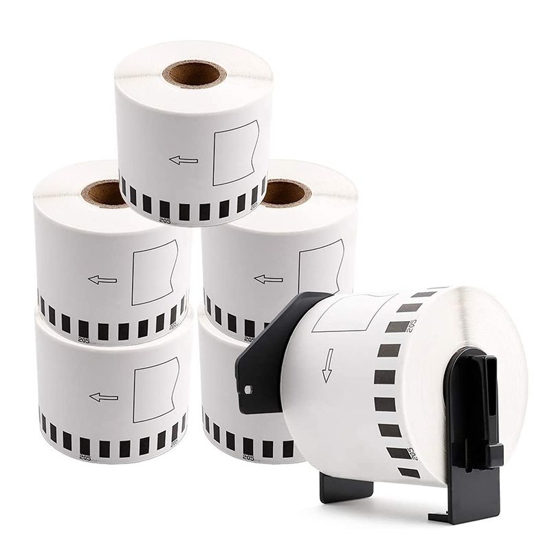 water proof continuous thermal label rolls DK-22243 102mm*30.48m black white brother dk label