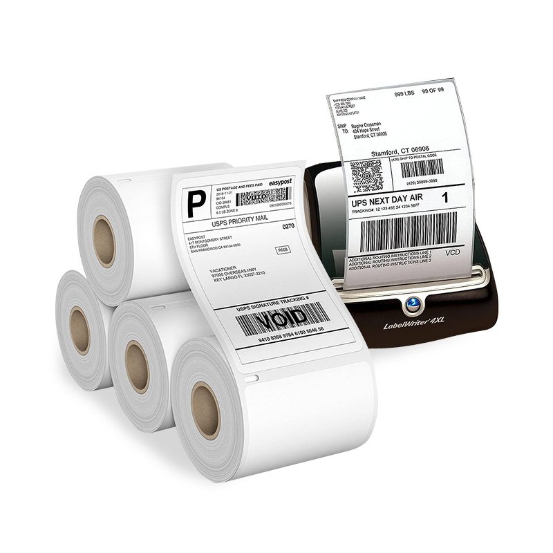 water proof continuous thermal label rolls DK-22243 102mm*30.48m black white brother dk label