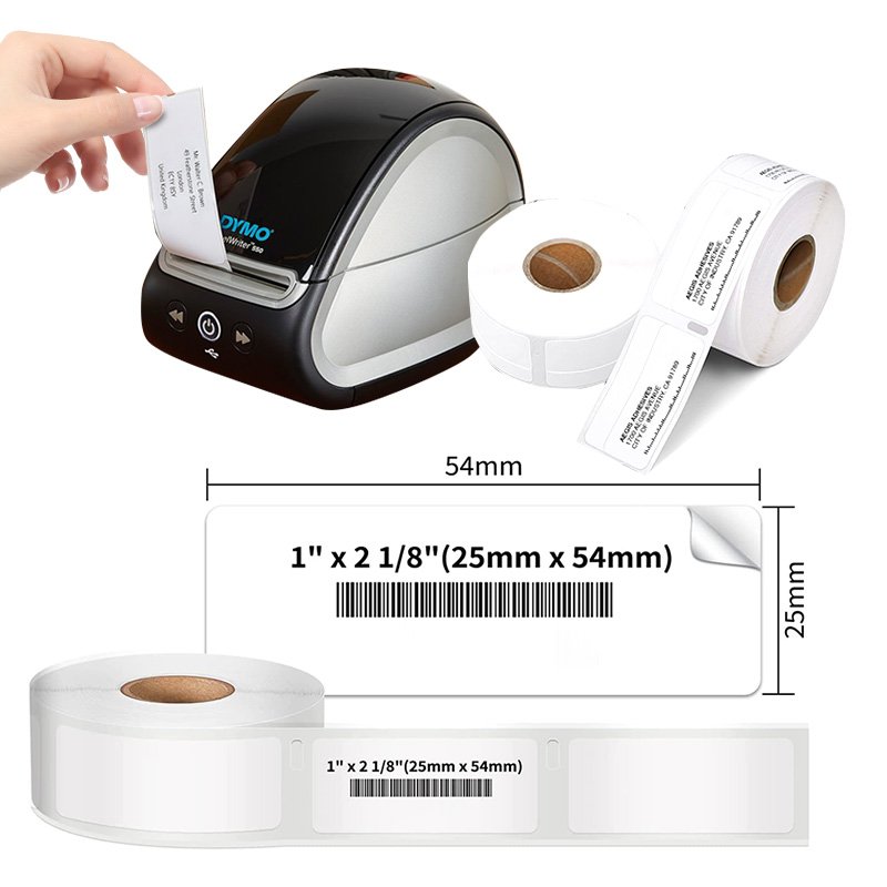 water proof continuous thermal label rolls DK-22243 102mm*30.48m black white brother dk label