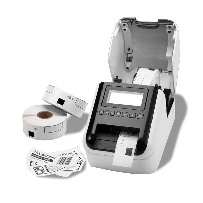 water proof continuous thermal label rolls DK-22243 102mm*30.48m black white brother dk label