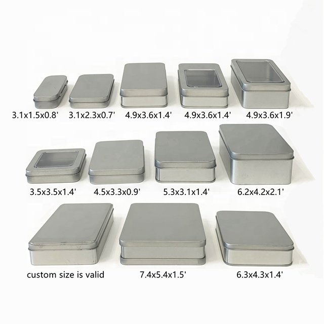Food Grade Custom Printing Rectangle Tin Box For Gift Candy Mint Biscuit Toy Chocolate Packing