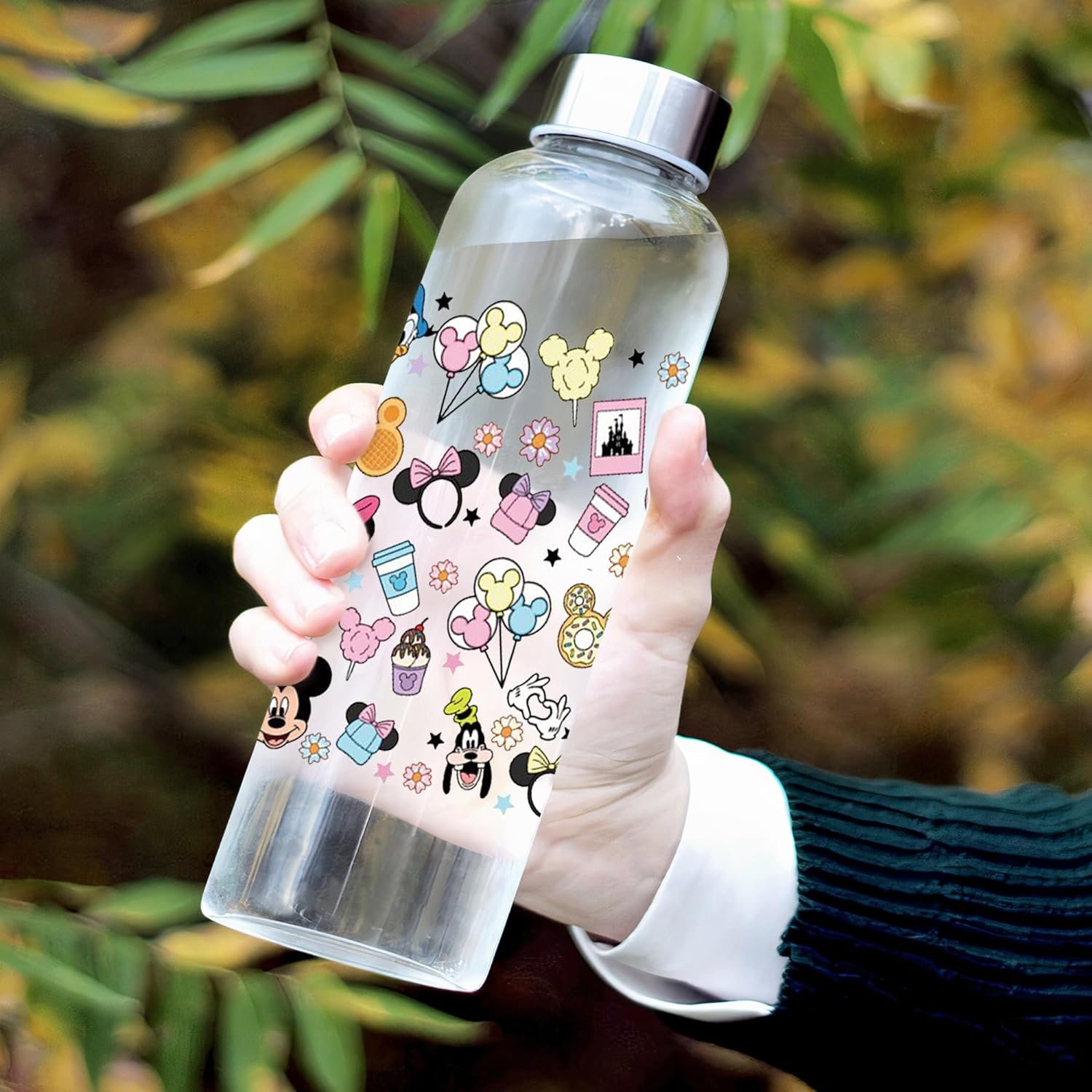 Mickey Mouse Donald Duck UV DTF Cup Wrap for 16oz Cute Cartoon Wrap Transfer Sticker for Cup Tumbler Waterproof Decal for Bottle