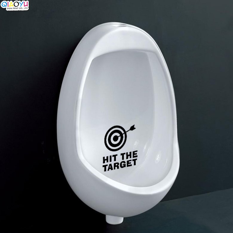 Wholesale Hit The Target Custom Die Cut Decals Sticker Vinyl Decal For Toilet