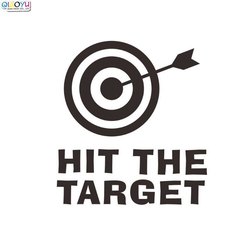Wholesale Hit The Target Custom Die Cut Decals Sticker Vinyl Decal For Toilet