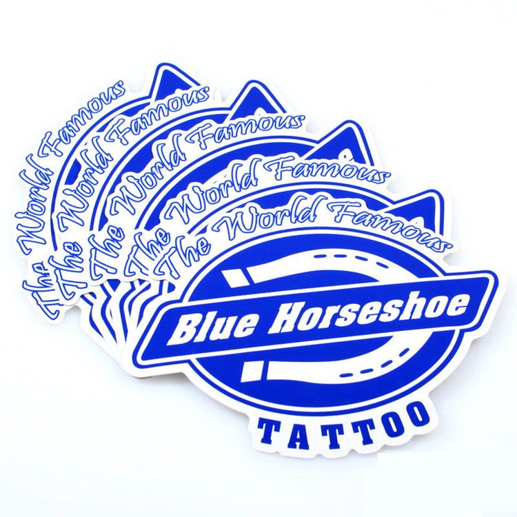 Die Cut Company Logo Printing Oval Shape Vinyl Sticker