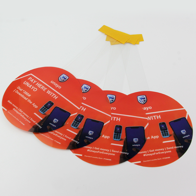 Custom High Quality pop wobbler Shelf Wobbler High Quality Shelf Display Wobbler Sticker With Plastic Swing