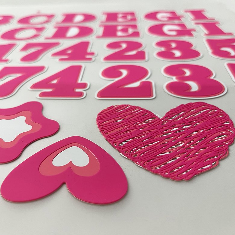 Designer wholesale 3d silicone heat press iron on t shirts vinyl logo patches transfer screen printing stickers for clothes