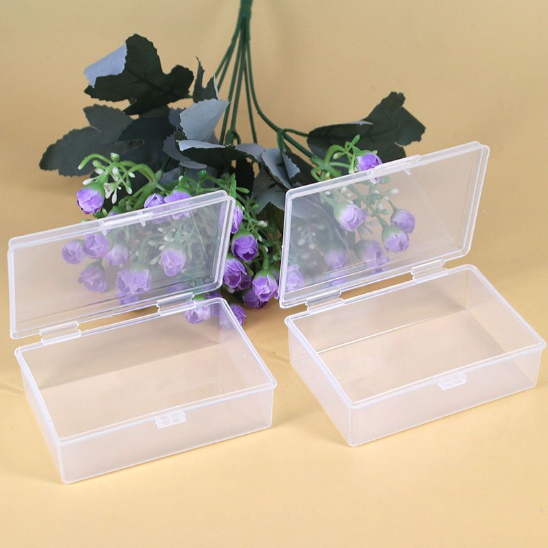 D725 square buckle PP plastic packing empty box Card Sticker manual storage box for fishing tackle parts sold by manufacturers