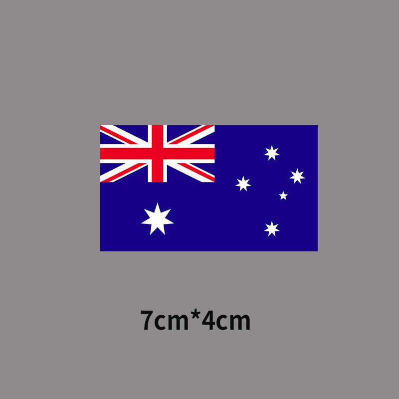 7*4cm Small America Flag Stickers Clothes Heat Transfer Sticker Custom DTF Transfers Country Flags Stickers Iron On Decals