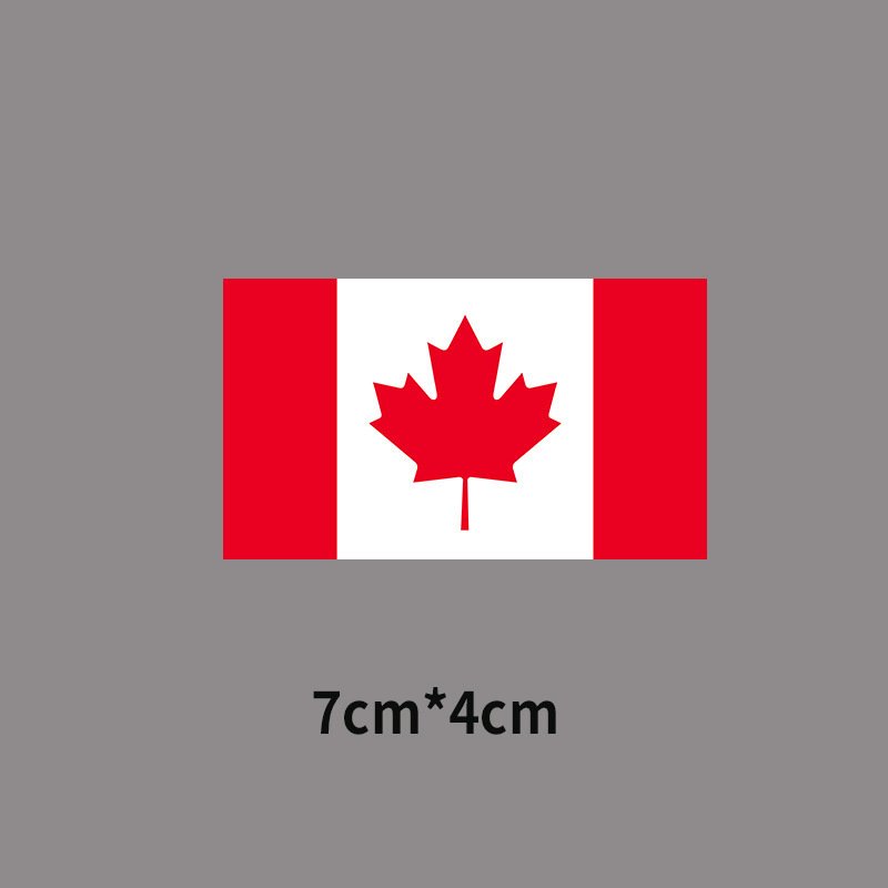 7*4cm Small America Flag Stickers Clothes Heat Transfer Sticker Custom DTF Transfers Country Flags Stickers Iron On Decals
