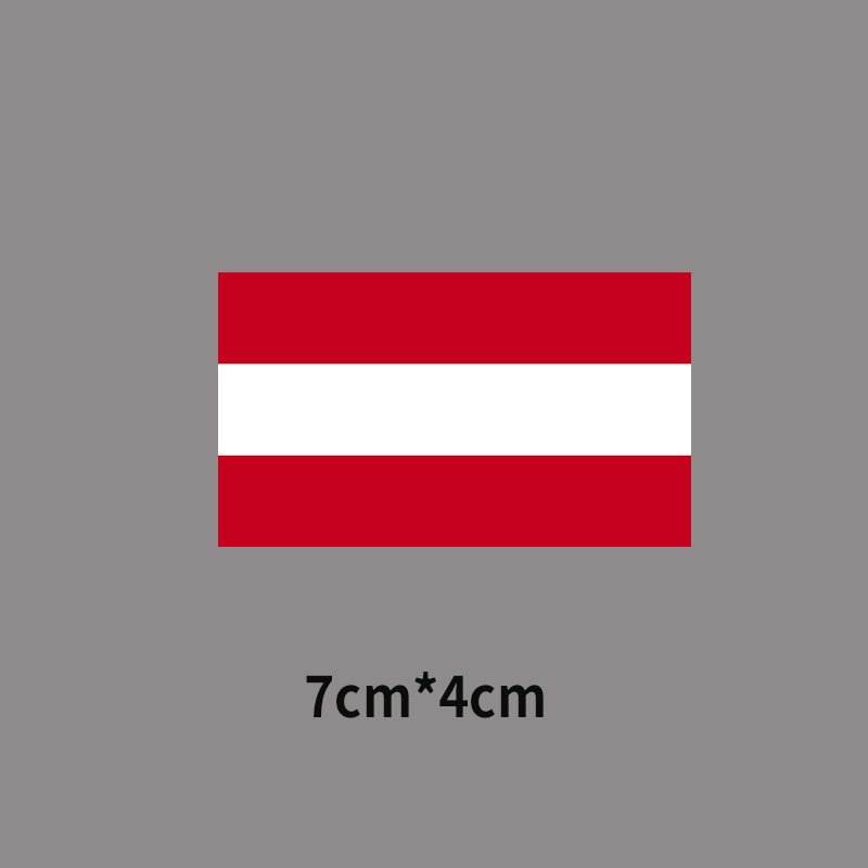 7*4cm Small America Flag Stickers Clothes Heat Transfer Sticker Custom DTF Transfers Country Flags Stickers Iron On Decals