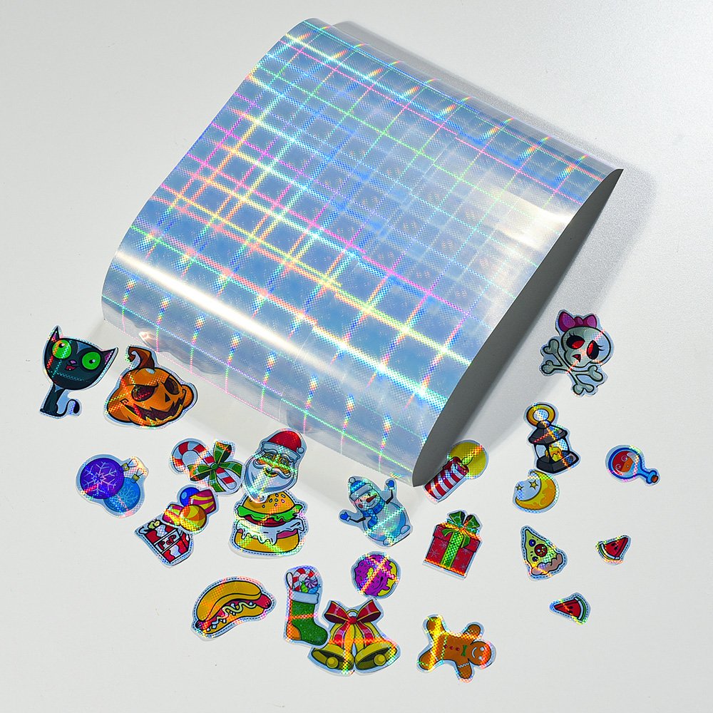 Fashion Transparent Machine Nail Holographic Transfer Sticker