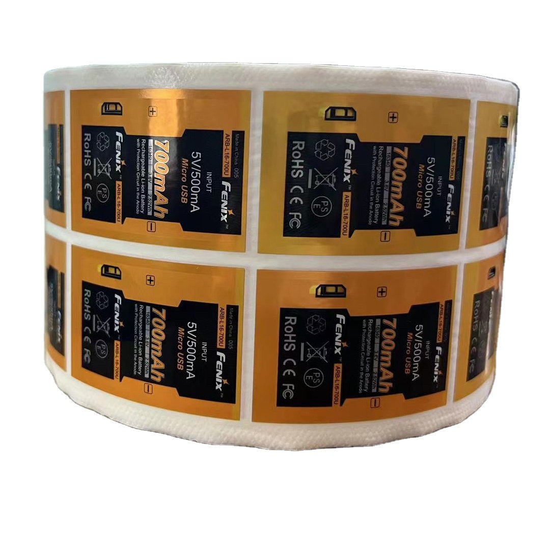Custom High Quality Gold Foil Adhesive Stickers Label Vinyl Self-adhesive Waterproof Label