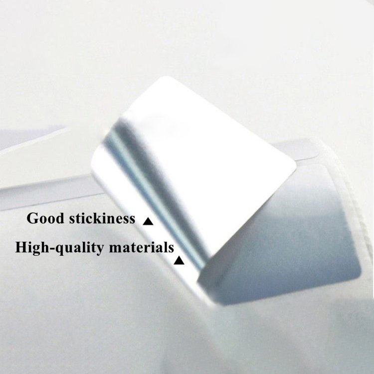 High quality custom recyclable matte silver 30*10cm paper/pvc label machine waterproof sticker printing paper