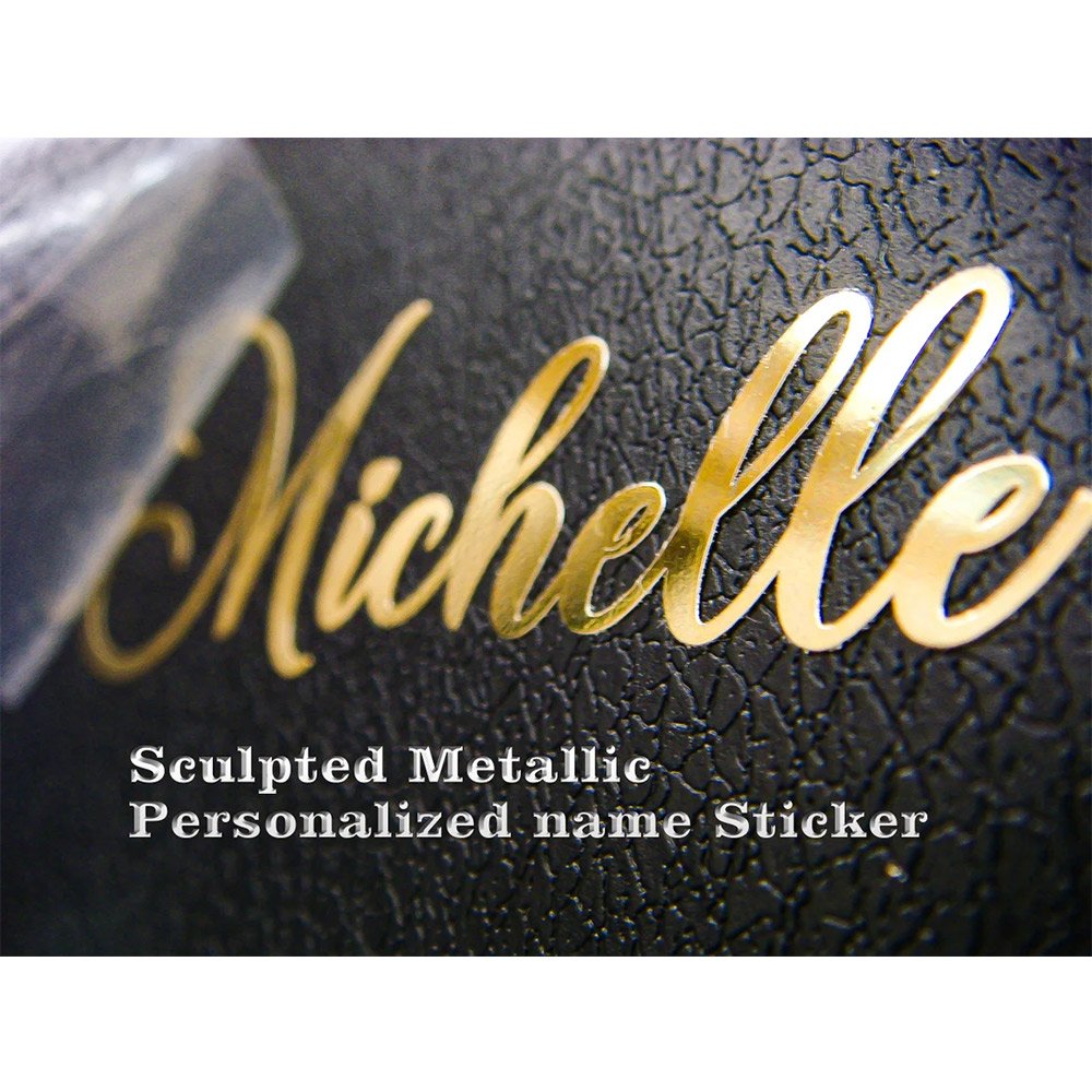 Custom Luxury Adhesive 3D Metallic Metal Transfer Packaging Letter Gold Logo UV Label Sticker