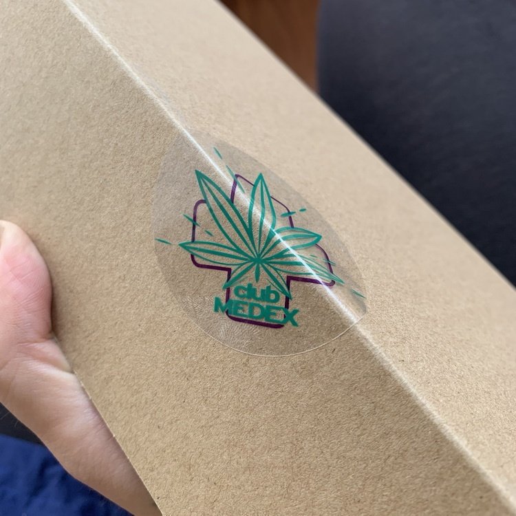 Bulk Custom Print Logo Transparent Round Stickers Labels for Packing