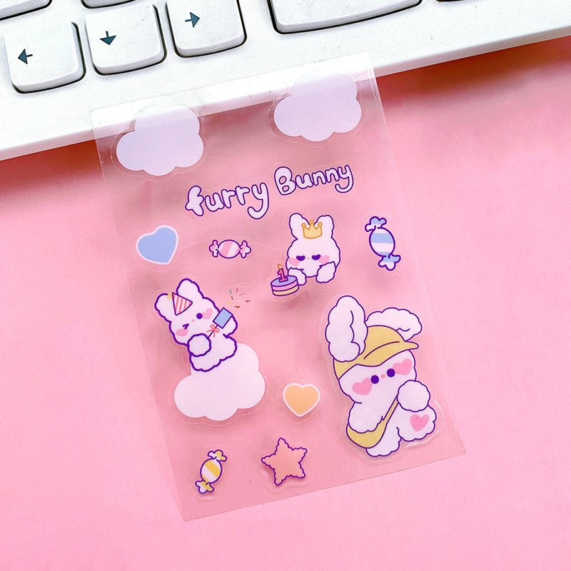 Custom Cute Diary DIY Planner Kawaii Sticky Stickers Set Decorative Back To School Stationery Scrapbooking Sticker Supplies