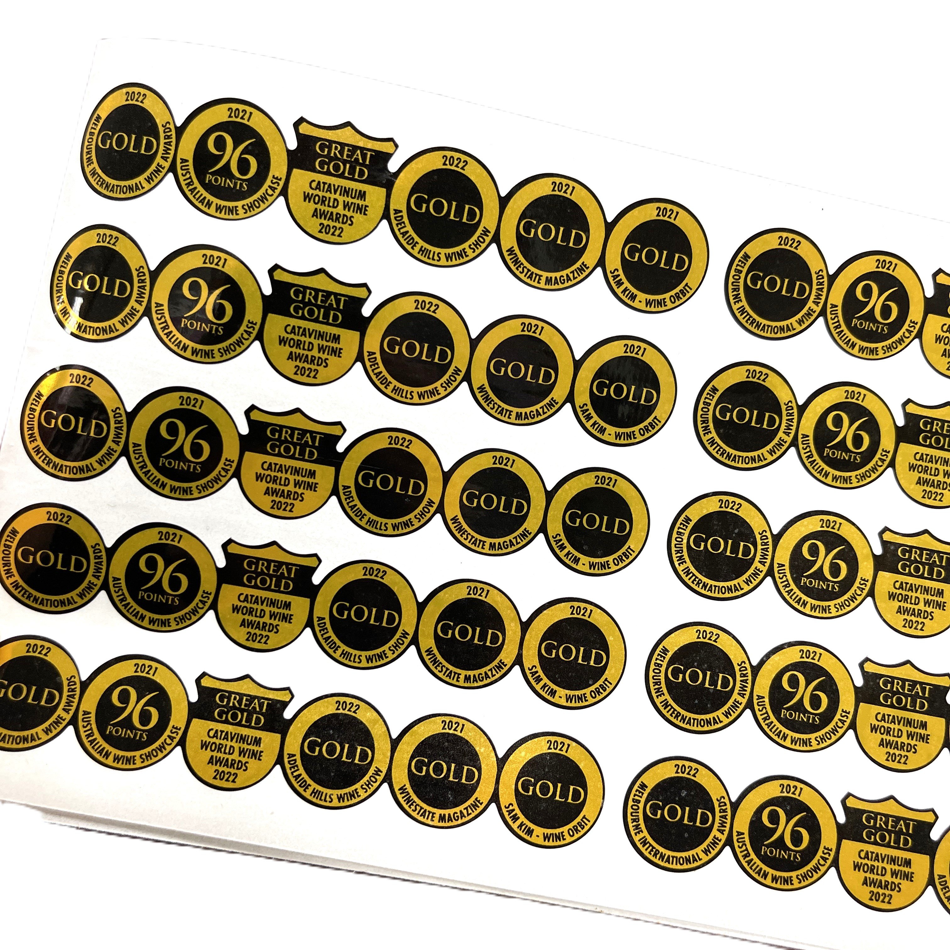 Customized Gold Sticker Bottle Label Premium Packaging & Printing Product