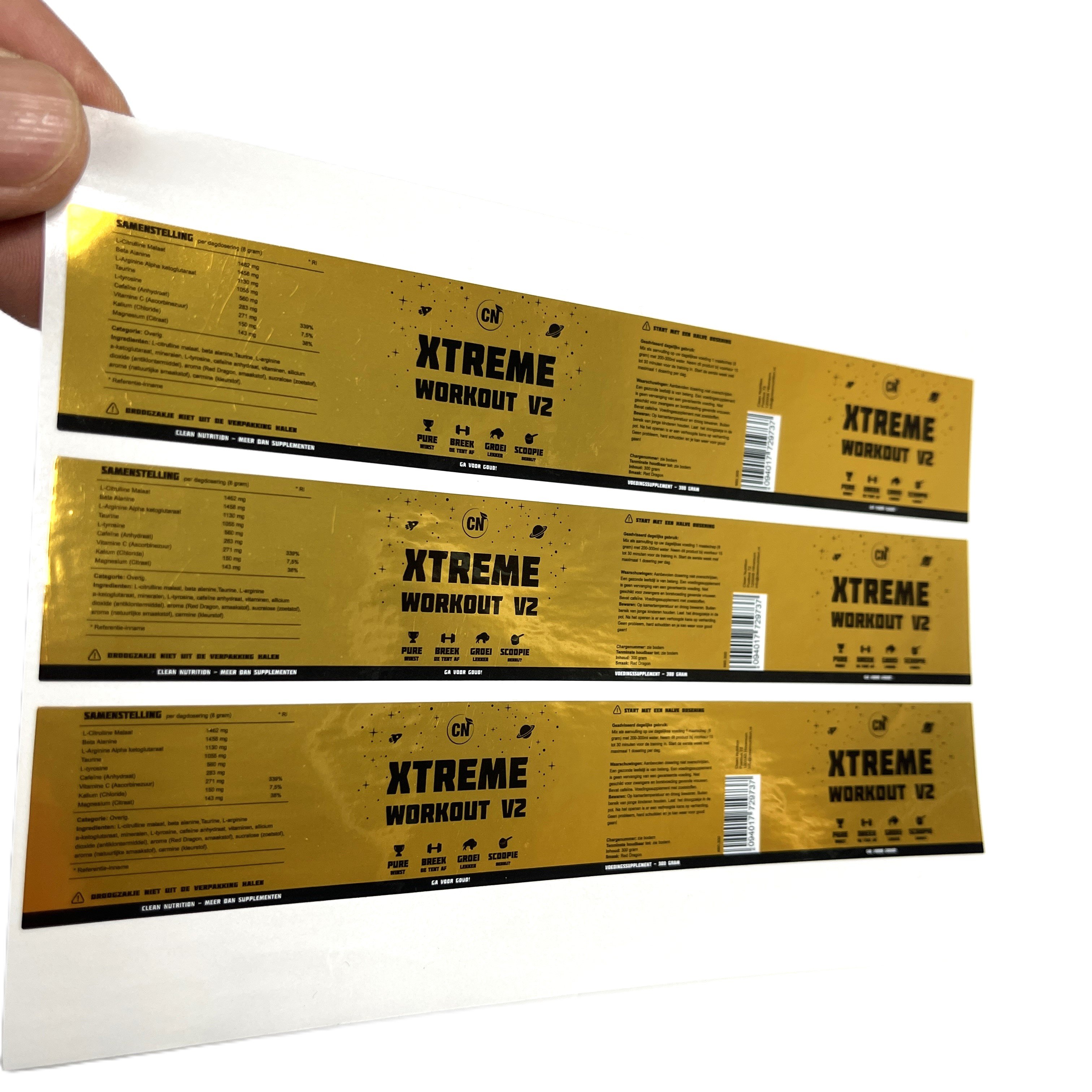 Customized Gold Sticker Bottle Label Premium Packaging & Printing Product