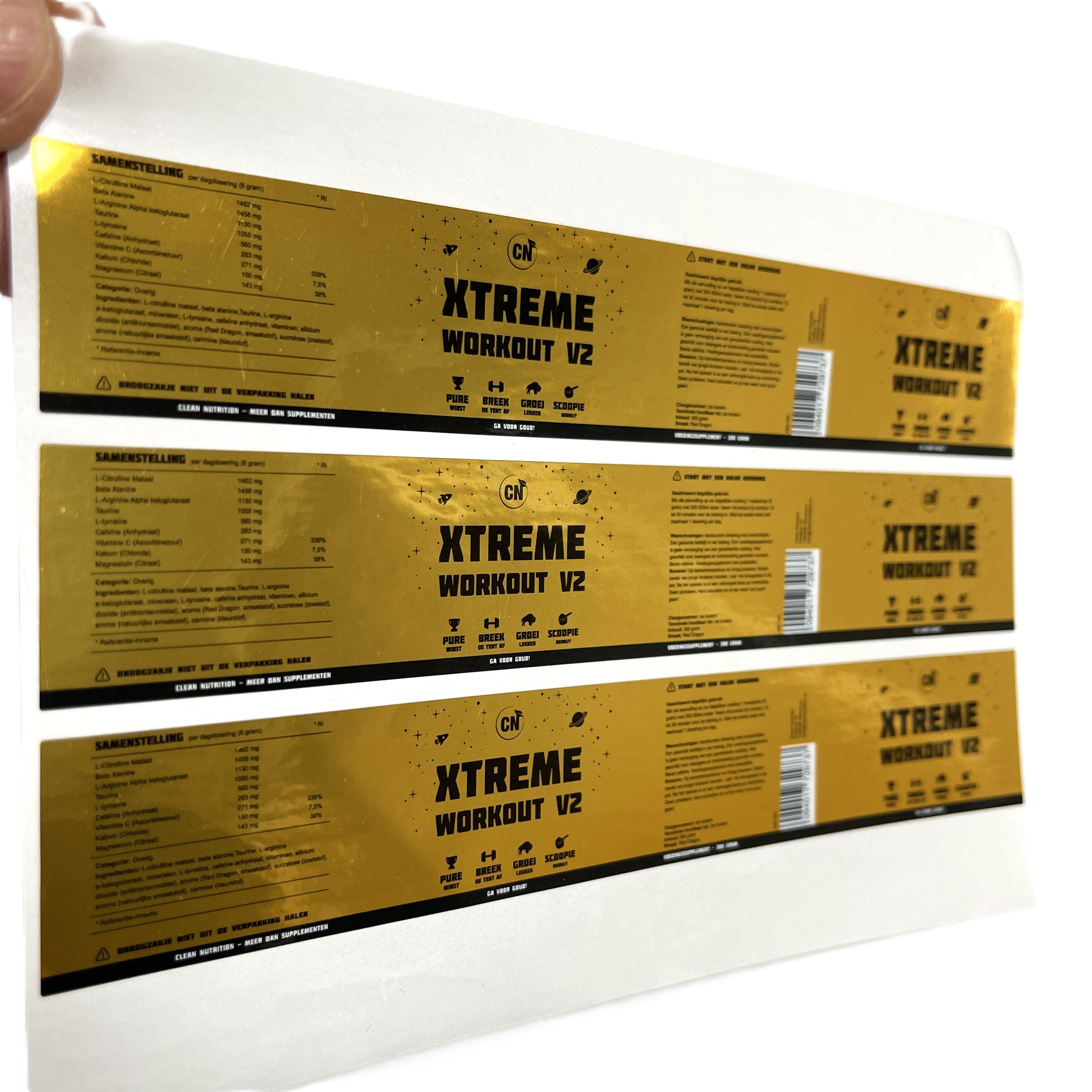 Customized Gold Sticker Bottle Label Premium Packaging & Printing Product