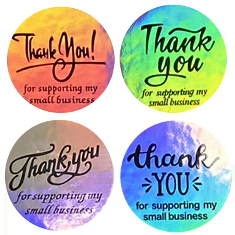 Stickers Custom Logo Round Shape Waterproof Self Adhesive Label Printing Label Holographic Sticker