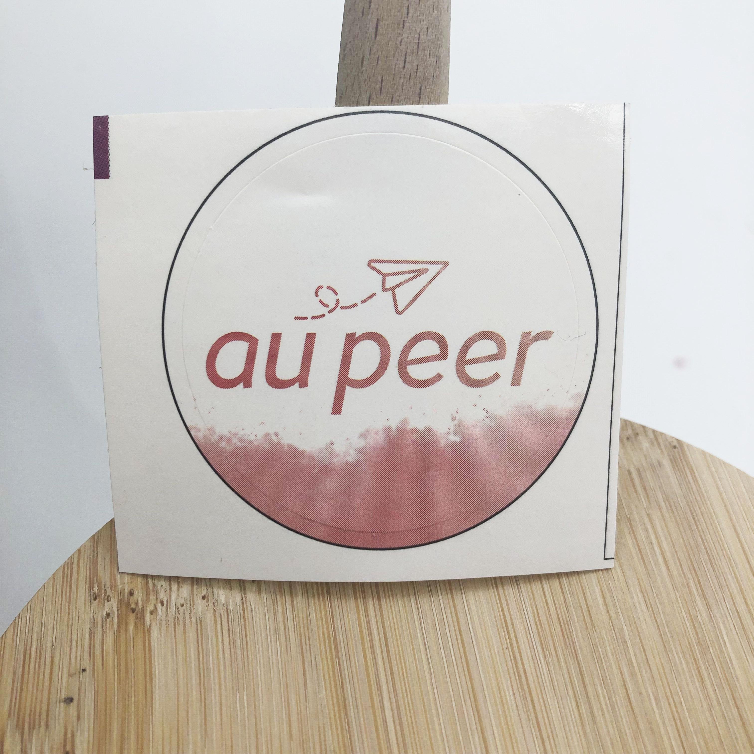 Waterproof Clear Coated Paper Sticker Labels Customized Logo and Shape