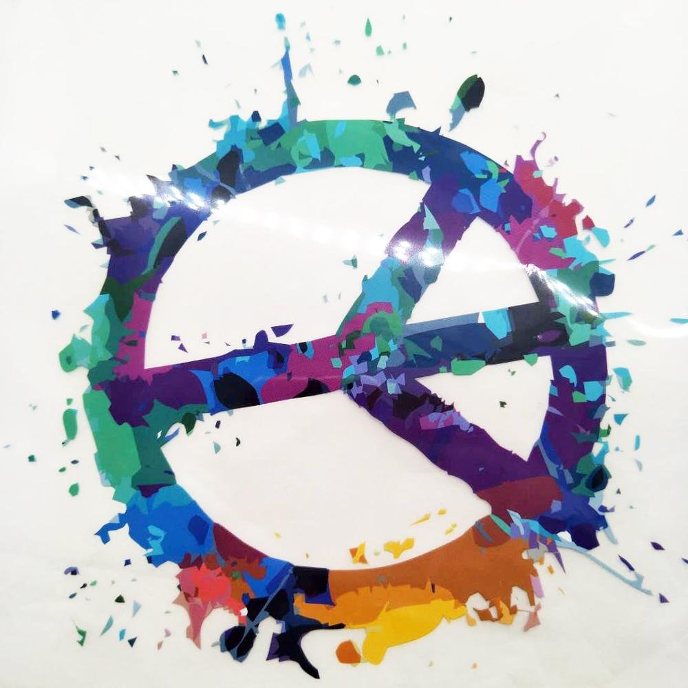 Custom t-shirt screen printing label plastisol heat transfer sticker