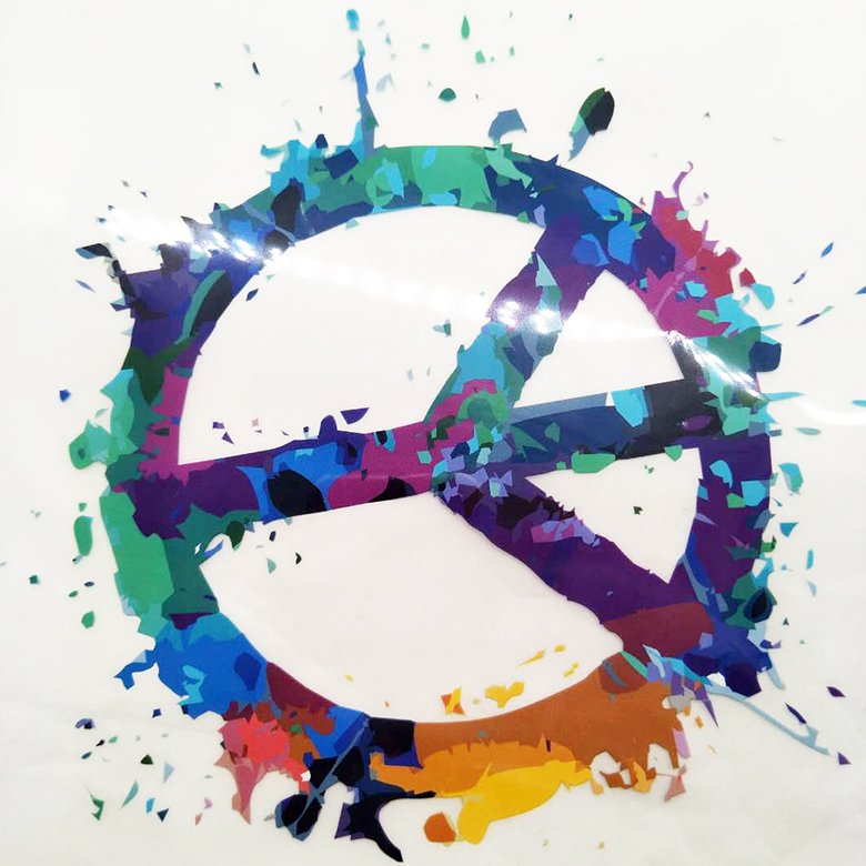 Custom t-shirt screen printing label plastisol heat transfer sticker