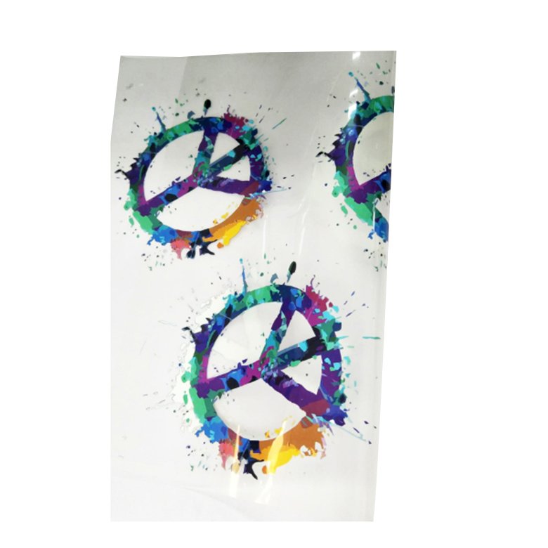 Custom t-shirt screen printing label plastisol heat transfer sticker