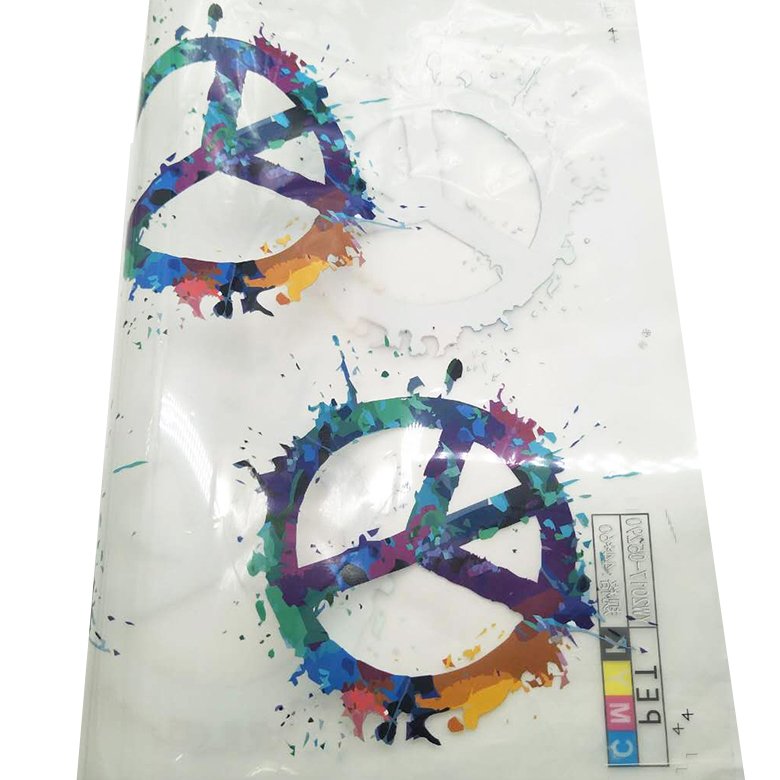 Custom t-shirt screen printing label plastisol heat transfer sticker