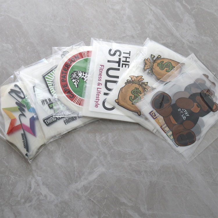 Wholesale Applying Custom Brand Name Logo Cartoon Plastiso A3 DTF 60CM 3D Heat Press Transfer Stickers Labels Vinyl for T Shirts