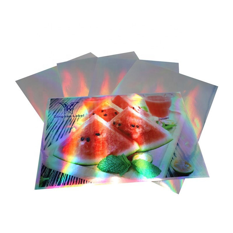 Holographic Sticker Sheet Laser and Inkjet Vinyl Sticker Sticker Paper Print of Inkjet A4 for Printer Adhesive Hologram Laser