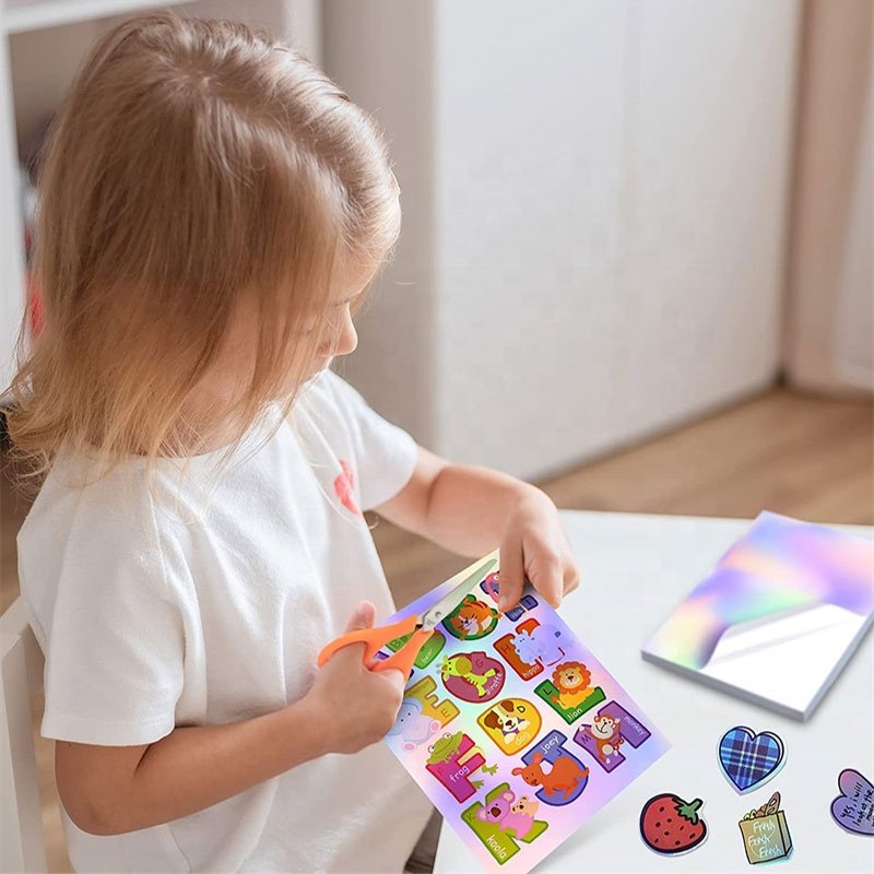 Holographic Sticker Sheet Laser and Inkjet Vinyl Sticker Sticker Paper Print of Inkjet A4 for Printer Adhesive Hologram Laser